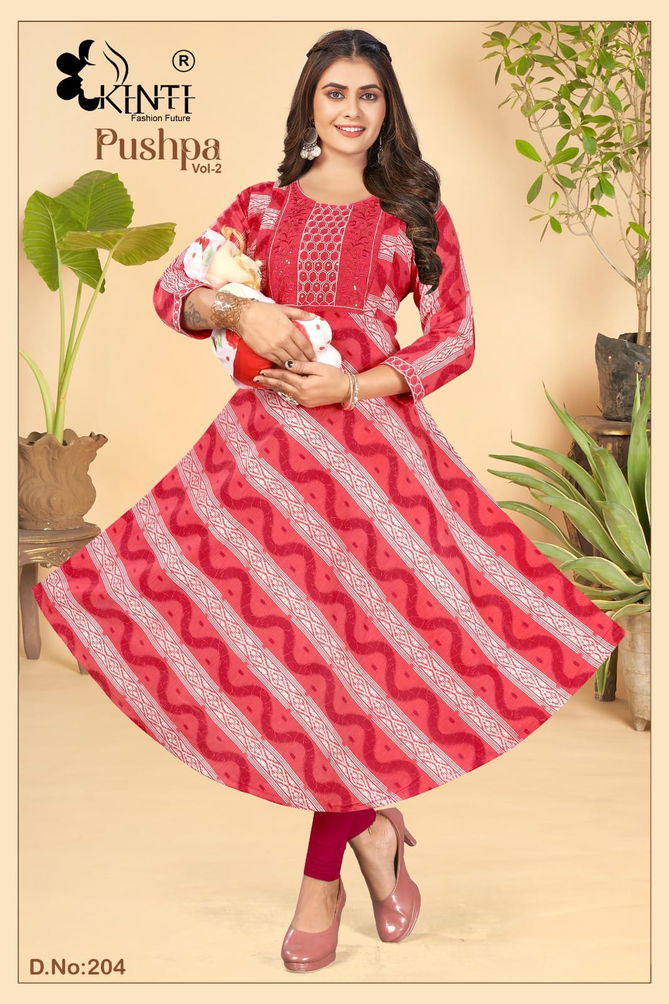 Pushpa Vol 2 By Kinti Printed Kurti Catalog